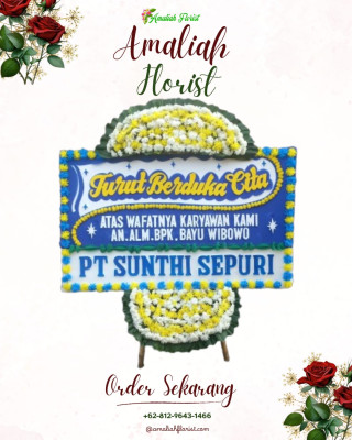 Papan Bunga Duka di 15 Ilir