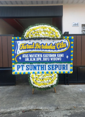 Papan Bunga Duka di 15 Ilir
